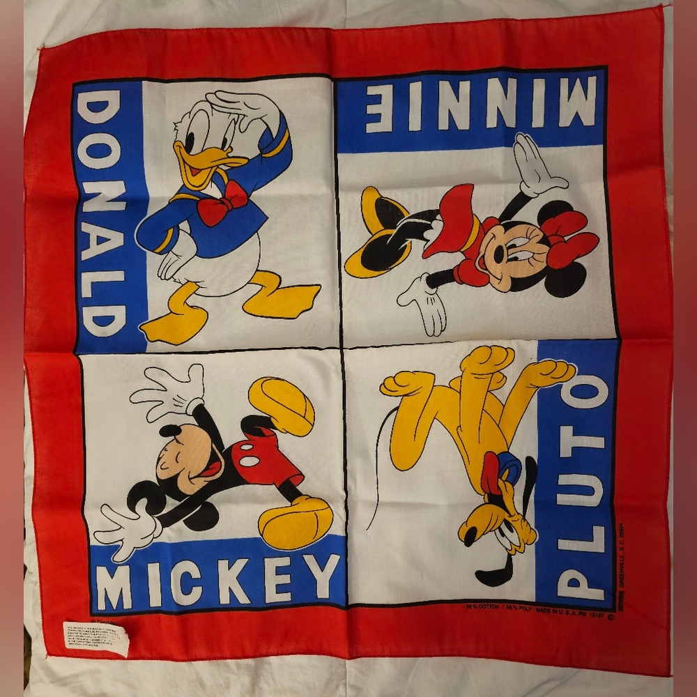 NEW Vintage (1980s) Disney Handkerchief